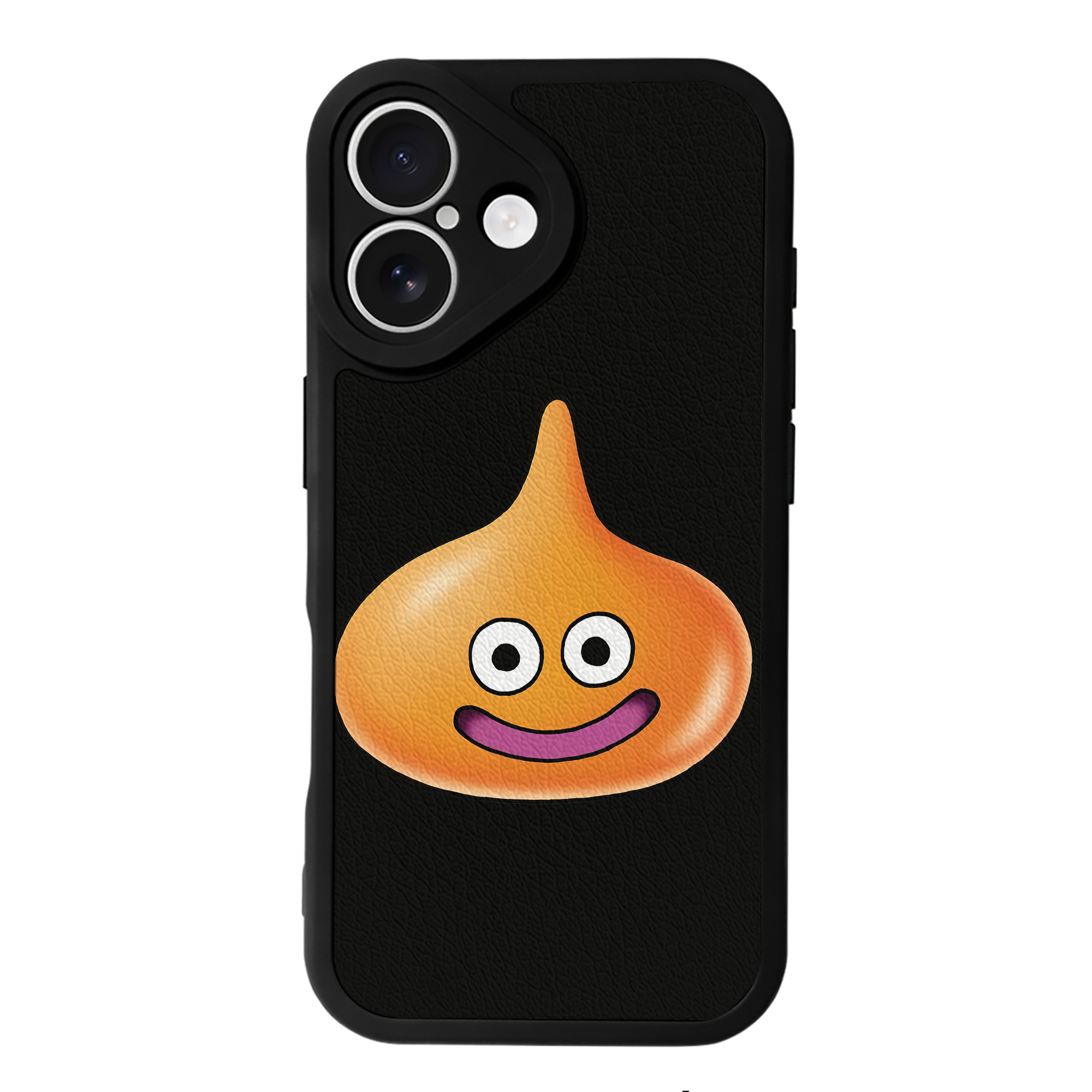 （画像用） ドラゴンクエスト Doragon Kuesuto Dragon Quest 【iPhone 16シリーズ対応】シリコンスマホケース（レザー調） 材質：シリコン